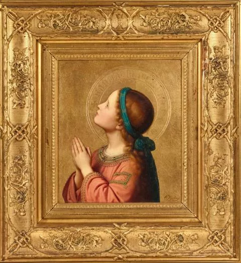 Franz Ittenbach — Die Jungfrau Maria im Gebet