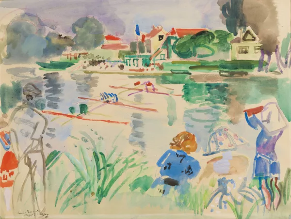 André Planson — "Régates à Lagny"