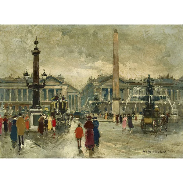 Antoine Blanchard — "Place de la Concorde, Paris".