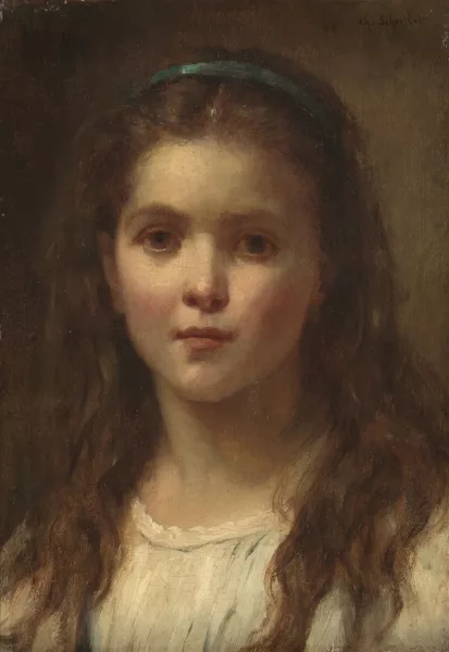 Charles-Baptiste Schreiber — Tête de fillette
