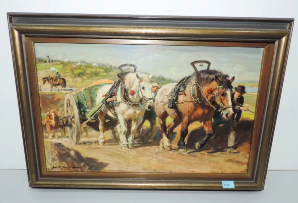 Julius Paul Junghanns — Bauern mit Wagen