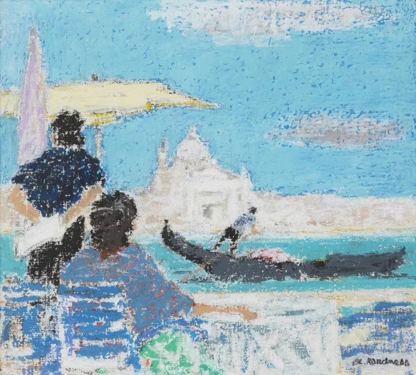 Georges Roudneff — Les gondoles à Venise