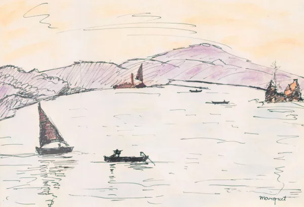 Albert Marquet — Baie estivale avec navires