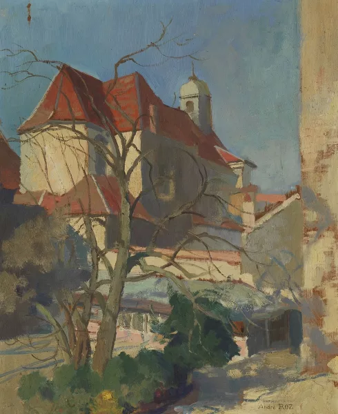 André Roz — L'église du village