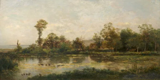 Charles-François Daubigny — Lo stagno delle anatre, Villerville, 1860