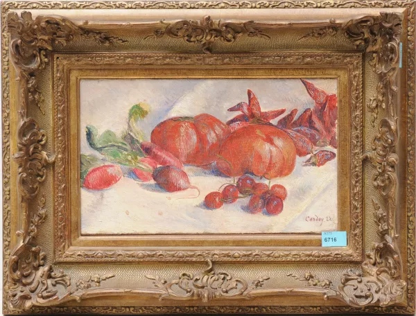 Frédéric Samuel Cordey — Stillleben in Rot