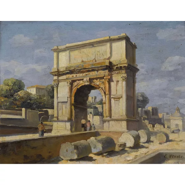 Ernst Stache — Der Titusbogen auf dem Forum Romanum.