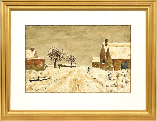 Roland Oudot — Paysage d'hiver,