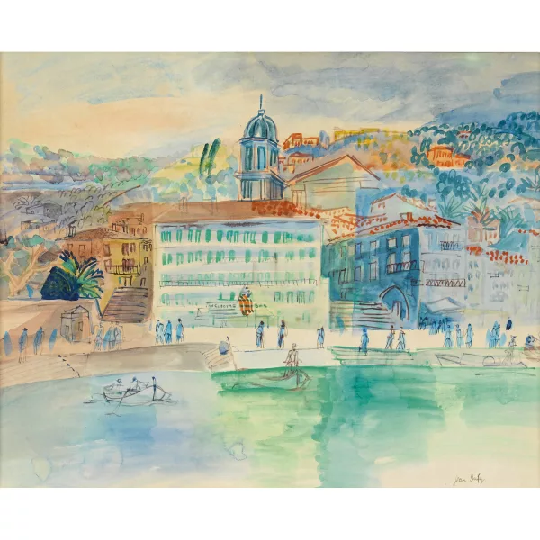 Jean Dufy — “L’Hôtel Welcome à Villefranche-sur-Mer”