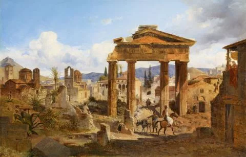 Ludwig Lange — Das Tor der Athena Archegetis in Athen und die römische Agora von Westen