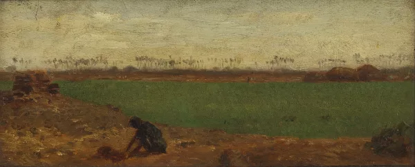 Narcisse Berchère — Glaneuse dans le delta