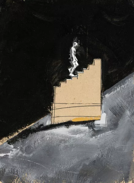 Vladimir Veličković — Homme montant l'escalier