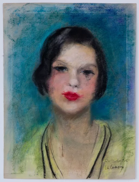 Charles Camoin — Portrait de femme à la blouse jaune