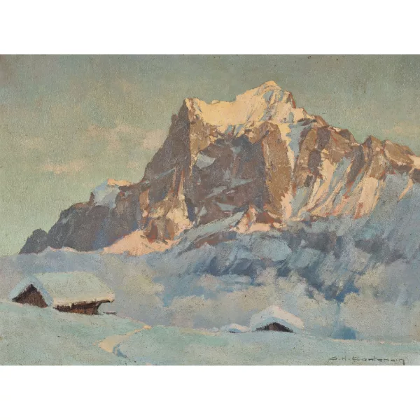 Charles-Henri Contencin — "Soir sur le Wetterhorn".