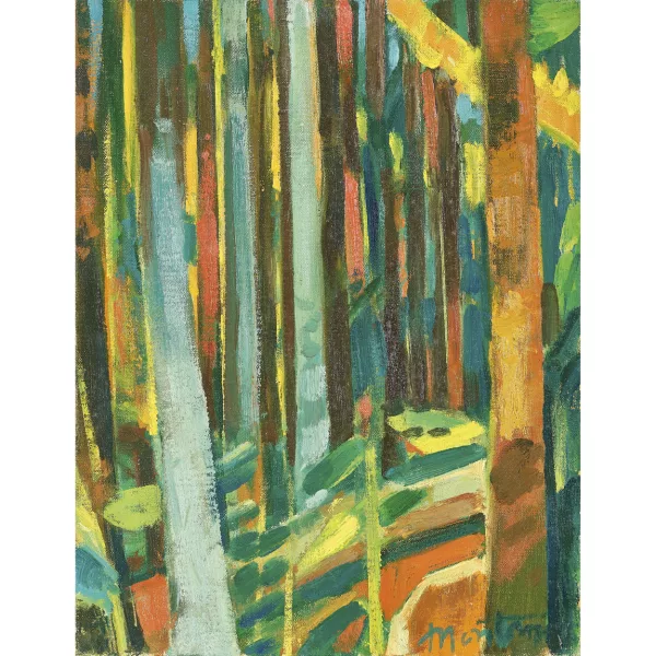 Roger Montané — "Forêt grise et rouge".