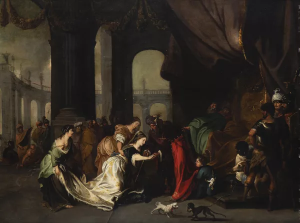 Gerbrand van den Eeckhout — La reine de Saba devant Salomon
