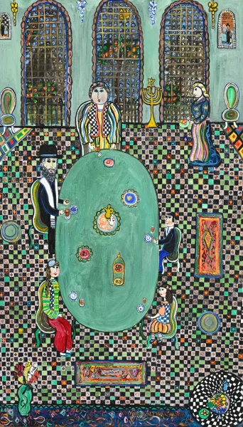 Dora Holzhandler — "Jewish Family in Morocco"