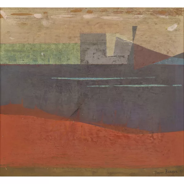 Jacques Berger — Abstrahierte Landschaftskomposition.
