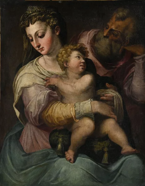 Giorgio Vasari — École de Giorgio Vasari — La Sainte Famille