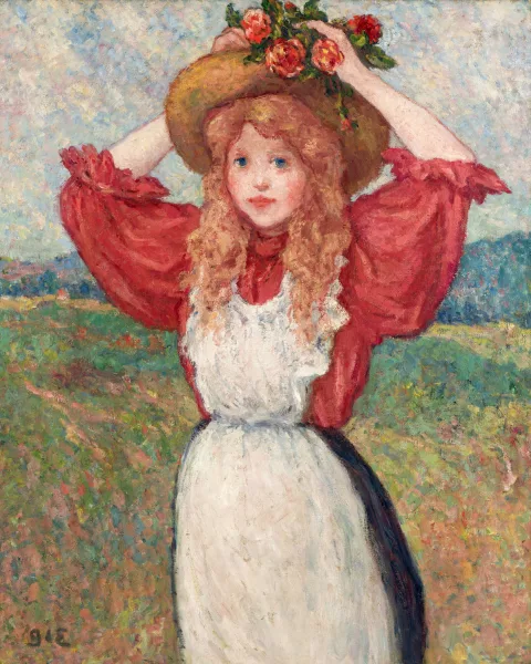 Georges d'Espagnat — "Le chapeau fleuri",