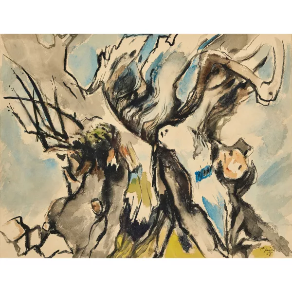 Edouard Pignon — Les oliviers.