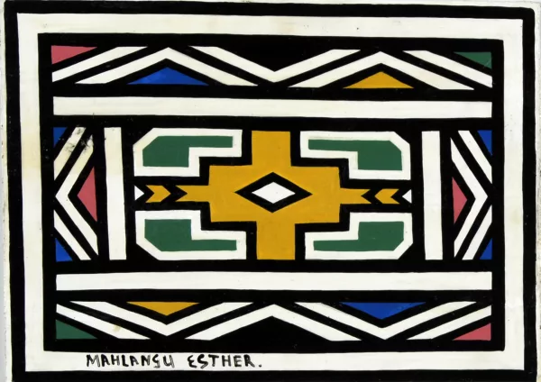Esther Mahlangu — Untitled, 1997