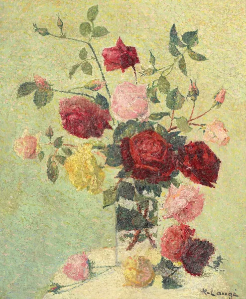 Achille Laugé — Bouquet de roses