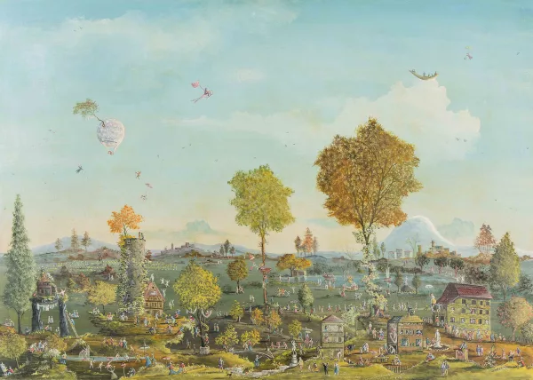Carl Grünwald — Paesaggio fantastico