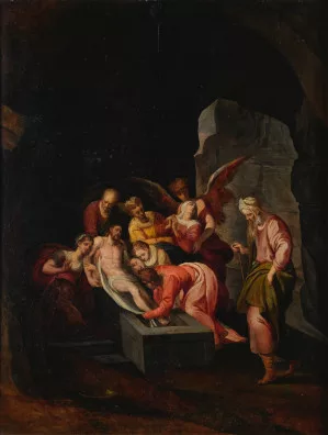 Frans Floris I — Die Grablegung Christi, um 1570