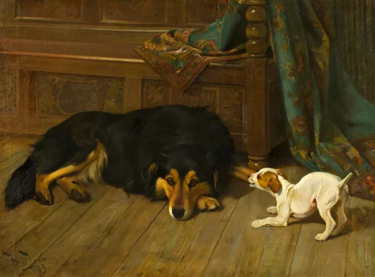 Wright Barker — Dignity and Impudence, 1893