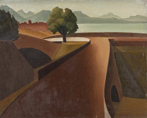 Jacques Berger — Paysage de bord de lac