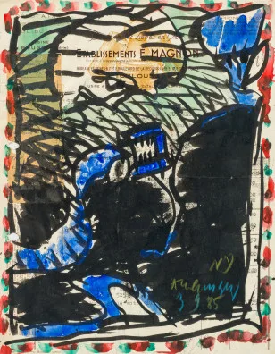 Pierre Alechinsky — Sans titre, 1985