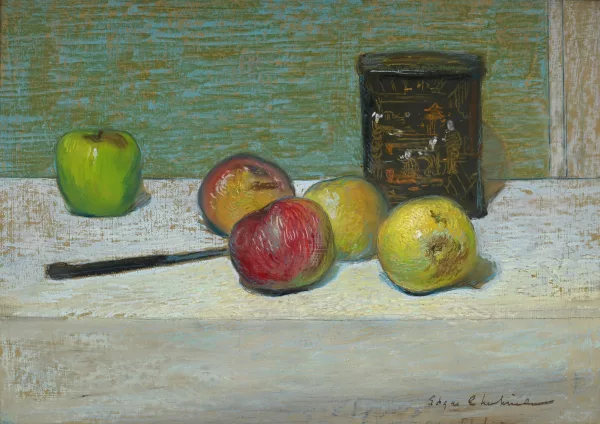 Edgar Chahine — Nature morte aux pommes,