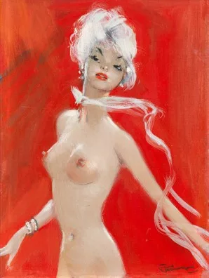 Jean-Gabriel Domergue — Au Lido, um 1950