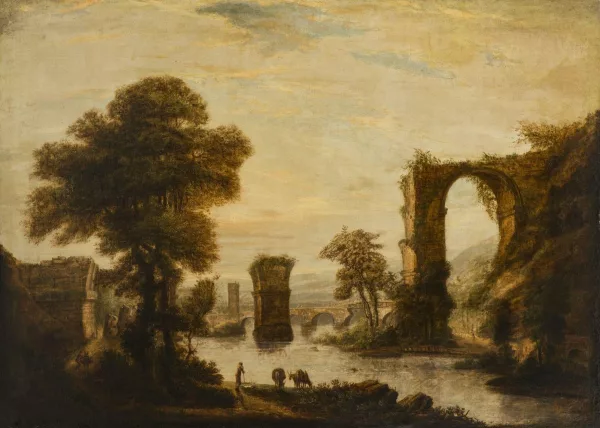 Claude Lorrain — Suiveur de Claude Lorrain — Paysage bucolique