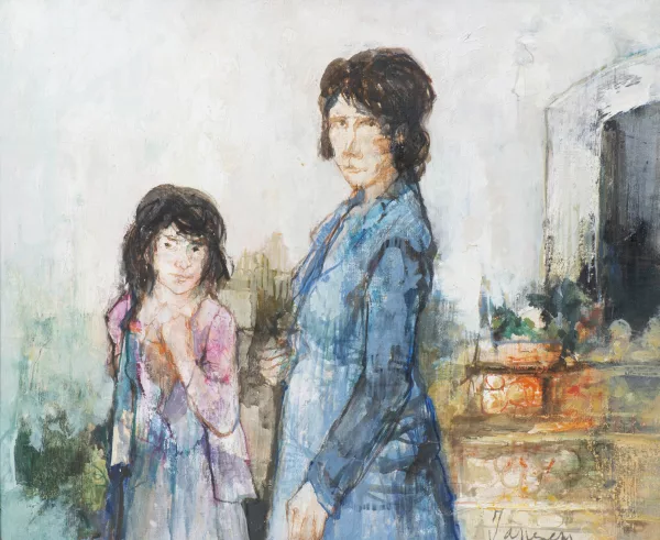 Jean Jansem — Jean JANSEM (1920-2013), Femme et fillette