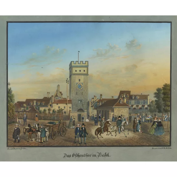 Louis Dubois — « La porte d’Aeschen à Bâle »