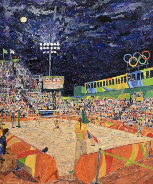 Peter Spens — "Night Games, Beach Volleyball"