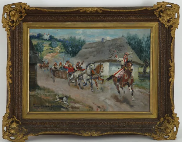 Jerzy Kossak — Jerzy Kossak (1886-1955), \Attelage, le convoi