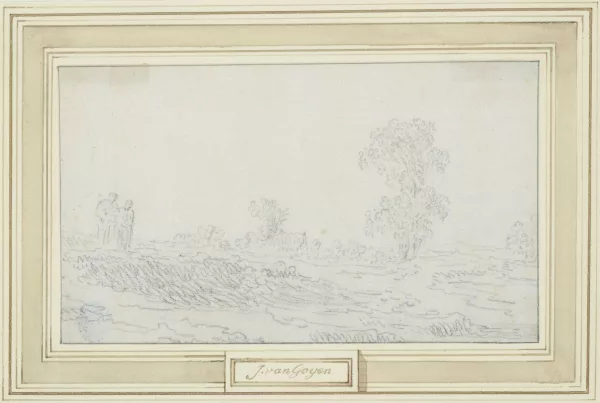 Jan van Goyen — Paysage de dunes animé de deux personnages