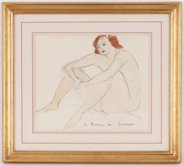 André Dunoyer de Segonzac — Nu assis