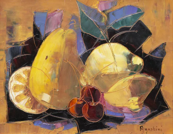 Tony Agostini — Nature morte aux poires et citrons