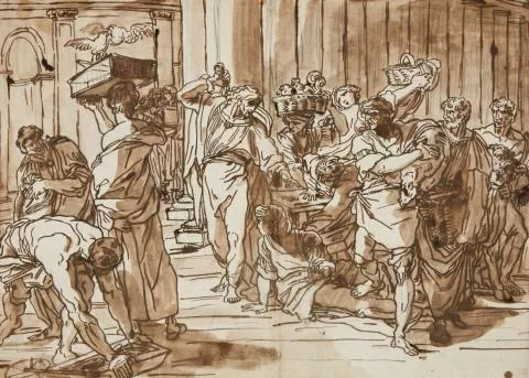 Felice Giani — Vertreibung der Händler aus dem Tempel