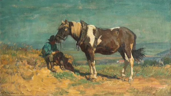 Julius Paul Junghanns — Scheckgaul und Knecht in der Sonne