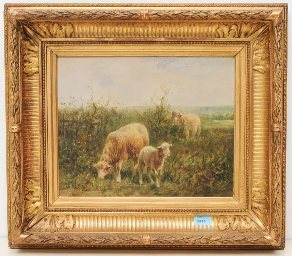 Albert Charpin — Weidende Schafe