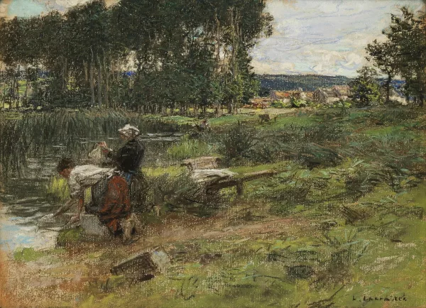 Léon Augustin Lhermitte — Les lavandières