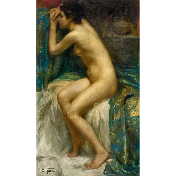 Cesare Ferro Milone — Nu féminin assis