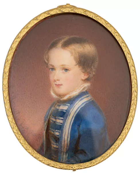 Alois Anreiter — Portrait d'Eduard Freiherr Tauber von Tauberfurt (né en 1839) enfant