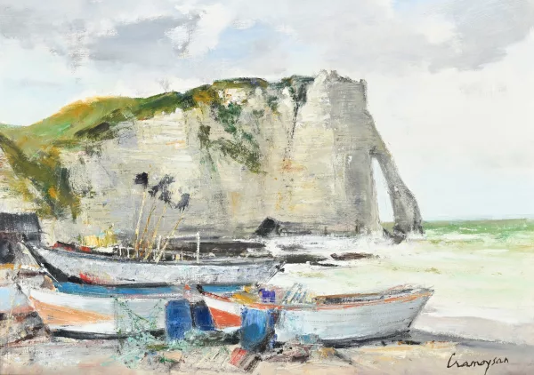 Marcel Cramoysan — Marine à Etretat