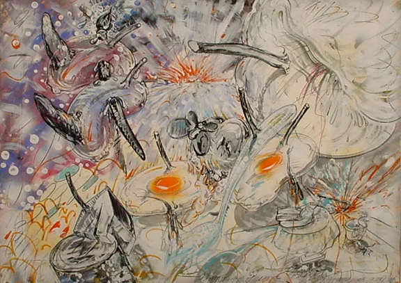 Christian Ludwig Attersee — Abendfrüchte, 1978